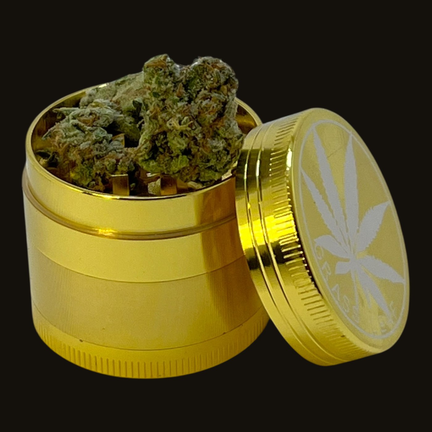 Grinder – Kräutermühle in Goldoptik